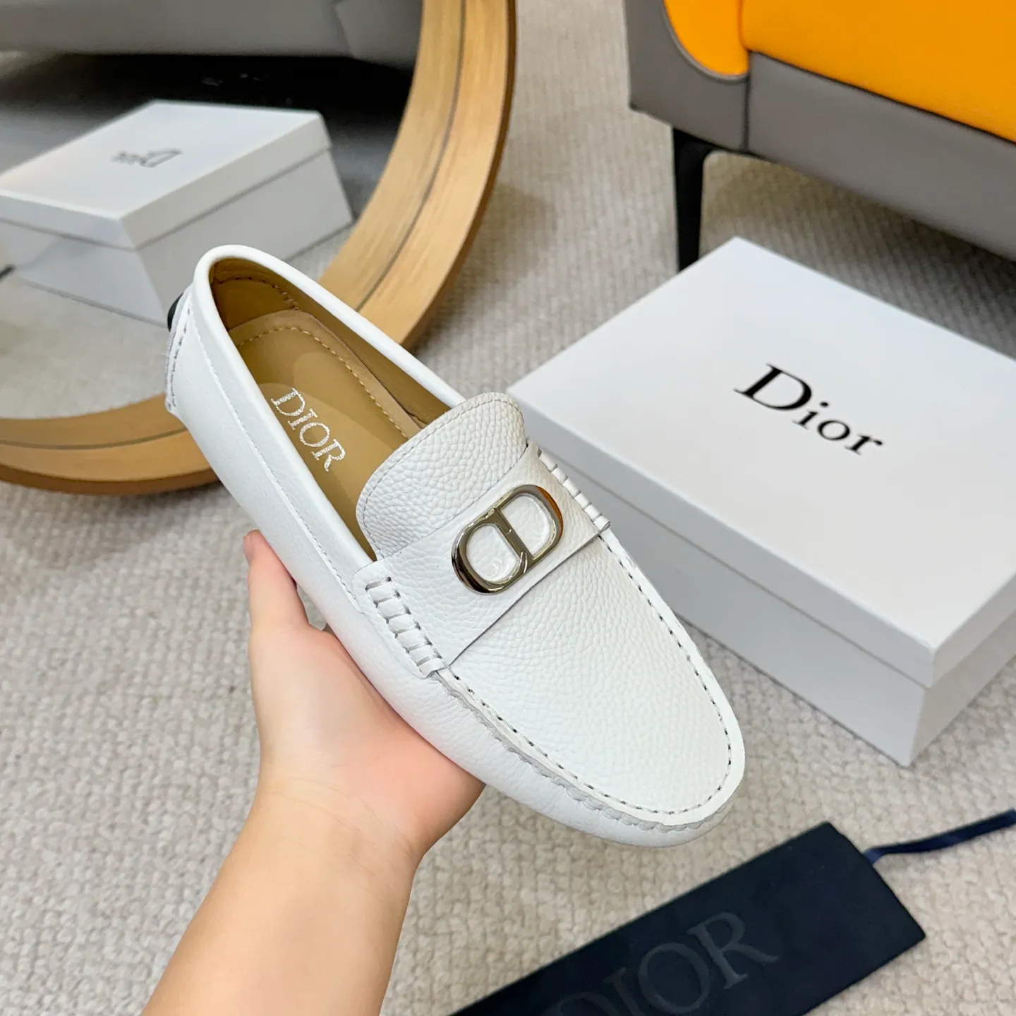 Men's clothing and shoes 💰420! (Yangli) Quality DIOR [Dior’s latest arrival] real auction hot-selling Doudou shoes 🔍DIOR) new Doudou shoes 👍Belgian designer Martin Margiela serves as Gucci shoe designer y full of charm, luxury style gentleman upper: imported cowhide, lining with spring sweat-absorbent first-layer sheepskin. Outsole Brand outsole, the last stitching on the bottom will never come off; equipped with classic Gucci exquisite hardware C D buckle💋The whole pair of shoes is fashionable and casual without losing high-end style; standard 38-46